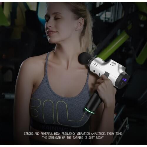 LCD Display Colorfu Massage Gun Deep Muscle Massager Muscle Pain Body Massage Exercising Relaxation Slimming Shaping Pain Relief