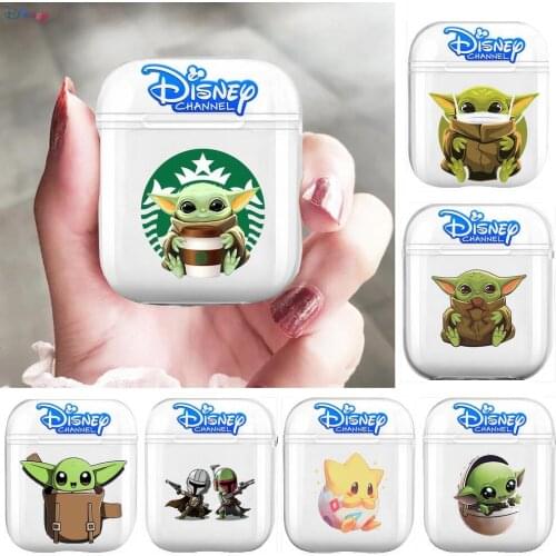 Disney Star Wars Yoda Soft Silicone Cases For Airpods 1/2 Protective Bluetooth Wireless Earphone Cover For Air Pods Charging Bo