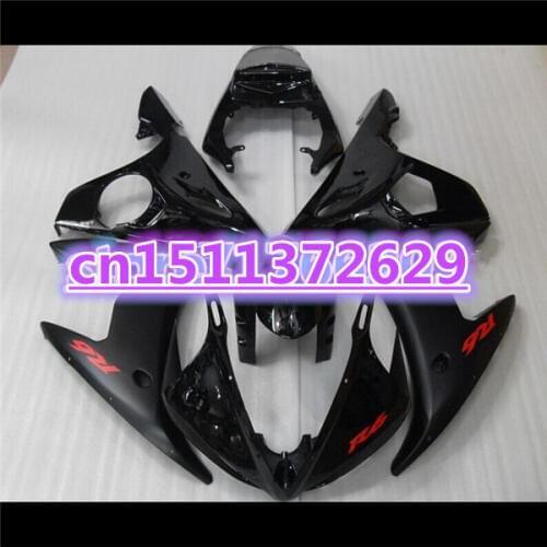 NEW ABS Fairing bodywork for YZF R6 2003 2004 2005 YZF-R6 03 04 05 all black YZFR6 600 03-05 fairing kit-Dor D
