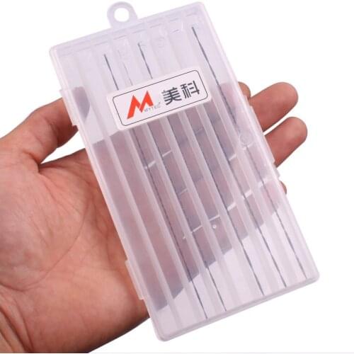 Case Organizer Plastic Storage Small Parts Box 8 compartments 135mm Long Transparent Tool Oragnizers Not Including Saw Blades