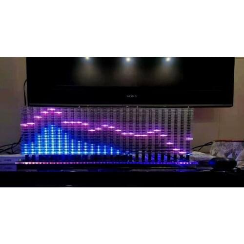 Professional 32 26 20 section music frequency display Acrylic 3D vision RGB full color quick DIY assembly