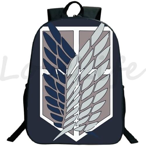 Attack on Titan Backpack Eren Bag Shingeki No Kyojin School bag kids boys girls Bagpack school Gift Teens Bookbag