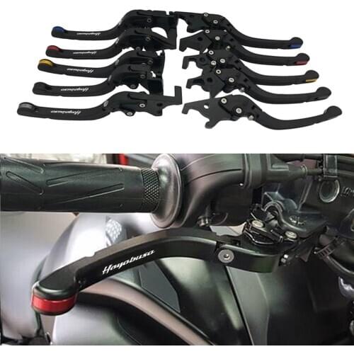 SEMSPEED HAYABUSA logo For Suzuki HAYABUSA/GSXR1300 1999-2006 2007 Motorcycle CNC New Foldable Brake Clutch Lever Handle Grips