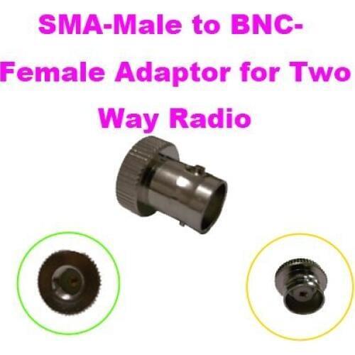 SMA-Male TO BNC-Female Adaptor for Two way Radios