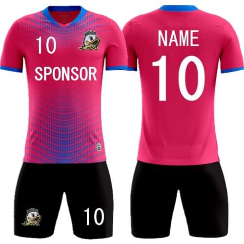 Kids Adult Soccer Jersey Set Short Sleeve Training Suit Men Women Print Football Uniforms Custom Boys Girls V-Neck Sportswear