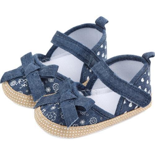 Baby Girl Shoes Infant First Walkers Non-slip Soft Sole Toddler Baby Shoes Princess Cotton Infant Girls Shoes Summer