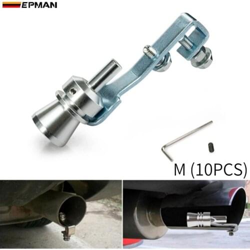 Universal Car Turbo Sound Whistle Muffler Exhaust Pipe Blow off Vale BOV Simulator Whistler Size M 10PCS/LOT EP-W001