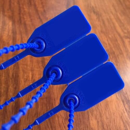 Pack OF 100Pcs Plastic Security Tags Numbered Pull Ties Secure Anti-Tamper Seals