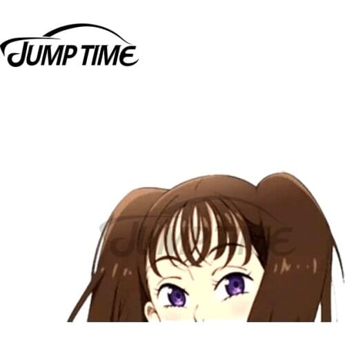 Jump Time 13 x 8cm For Diane Peeker Car Sticker Motorcycle Surfboard Refrigerator Decoration Scratch Proof Waterproof Decal