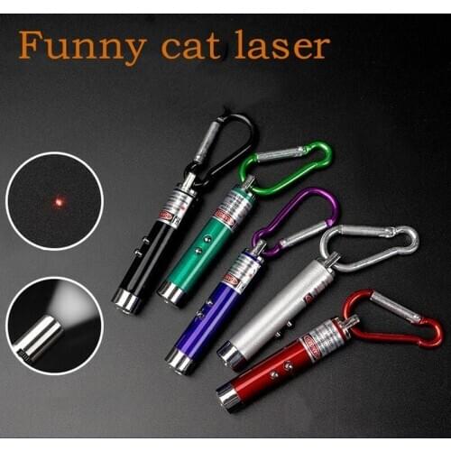 1 Pcs Funny Pet LED Laser Pet Cat Toy Red Dot Laser Light Toy Laser Sight Pointer Laser Pen Interactive Toy with Cat