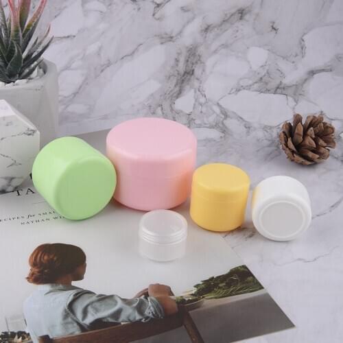 10Pcs Makeup Container Travel Bottle 10g Face Cream Lotion Plastic Empty Cosmetic Container Refillable Sample Bottles White pink