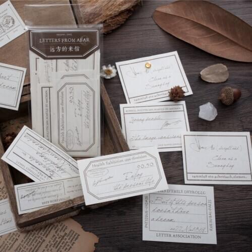 30 sheets Letters From a Far Memo Pad Cute Message Notes Decorative Notepad Note paper Memo Stationery Office Supplies
