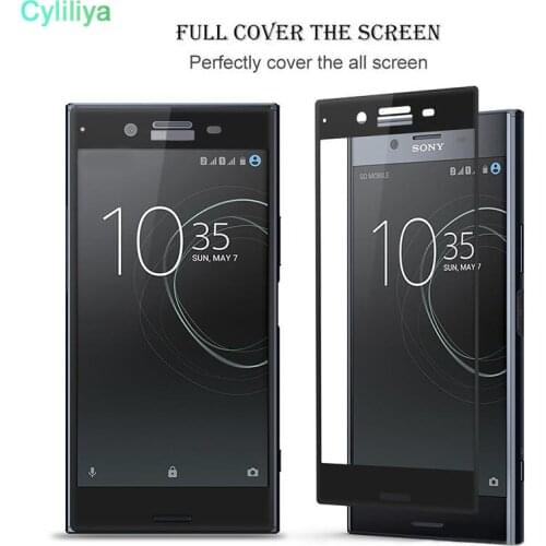 3D Tempered Glass For Sony Xperia XA XA1 XP X Compact XZ Premium XA-Ultra Curved edge Full Cover Transparent Screen Protector