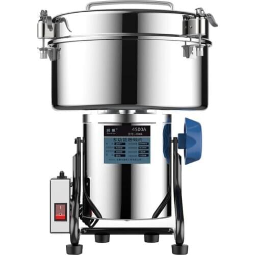 4500g Grinder Mill Grinding Machine Grains Spices Coffee Dry Food Gristmill Home Flour Powder Crusher