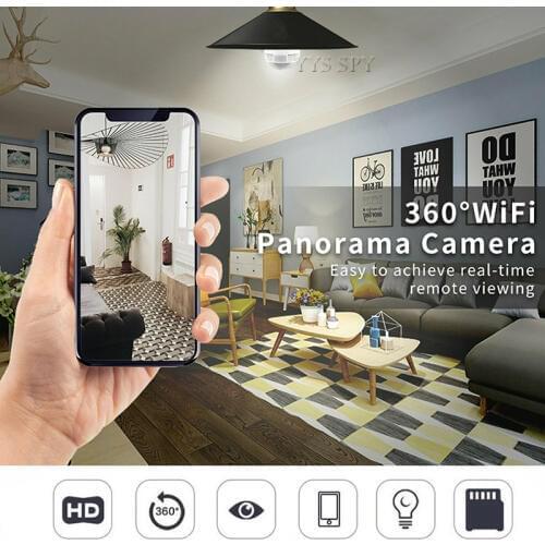 960P Home Security CCTV Mini Wifi Camera Video Camaras 360 Kamera Lampada Panoramic Camcorder Light Bulb Smart IP Micro Cam