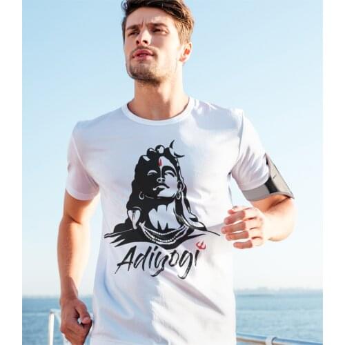 Adiyogi Or Adhi Yogi Shiva Mahadev Aum Hindu T Shirt for Men Unique T-Shirts Ganesha God India Lingam Tee Shirt Gift Clothes