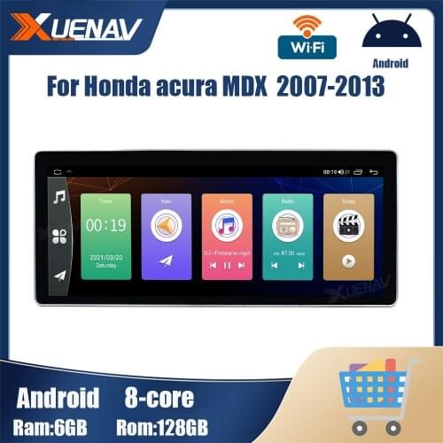 Android car radio stereo Receiver for Honda acura MDX 2007 2008 2009 2010 2011 2012 2013 GPS Navigation 2 din Carplay