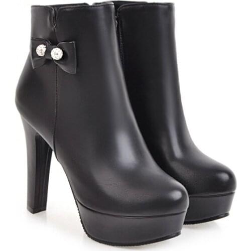 Big Size Euro-American Wind Baitao Waterproof Table Round Head Side Zipper Bow