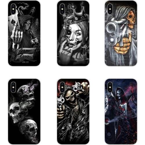 Grim Reaper Skull Skeleton Luxury For Oneplus 3T 5T 6T Nokia 2 3 5 6 8 9 230 3310 2.1 3.1 5.1 7 Plus 2017 2018 Cell Phone Covers