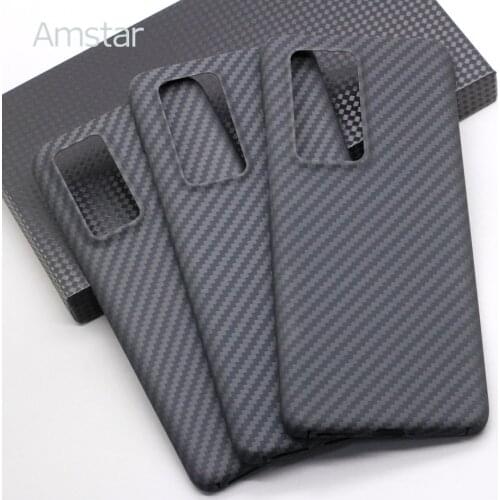 Amstar Genuine Pure Carbon Fiber Cover Case for Huawei P40 / P40 Pro / P40 Pro Plus Ultra-thin Carbon Fiber Phone Case Carbon