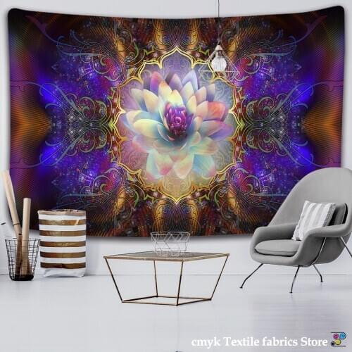 Colorful Wall Hanging Tapestries Mandala Tapestry Hippie Chakra Tapestry Boho Decor Wall Cloth Yoga Mats Bohemian Fabric IndianC