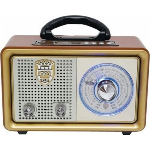 Meier M-110BT Nostalgic Retro Wooden Bluetooth Fm Radio