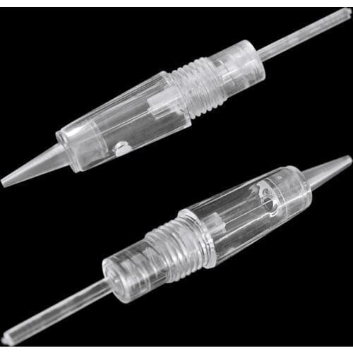 Microblading Tattoo Cartridge Needles 100Pcs 1P Permanent Makeup Eyebrow Lip Eyeliner Embroidery for Power Supply Tattoo Machine
