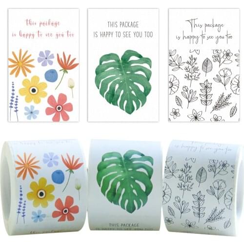 150pcs/roll this package is happy to see you too stickers seal labels for small business package decor thank you stickers rolls