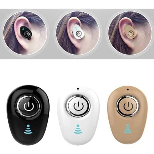 Mini Invisible Ture Wireless Earphone Noise Cancelling Bluetooth Music Headphone Handsfree Stereo Headset TWS With Microphone