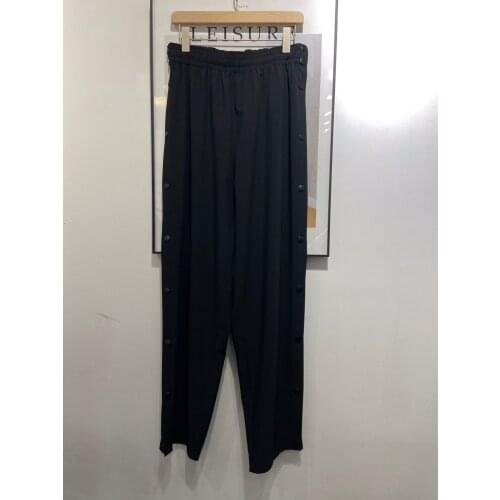 New women fashion 2021 casual buttoned loose pants 0320