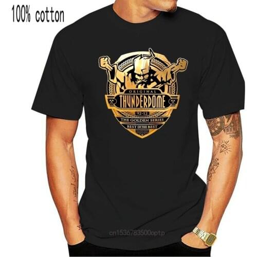 New Latest Design 2021 Fashion Funny Casual Man Tops Tees 2021 Thunderdome ID &T Hardcore Techno And Gabber Men T-Shirt