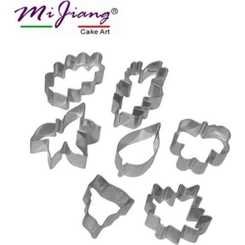 2016 New Stainless Steel Flower Petal Leaves Cookie Cutter Fondant Mold Cake Decorating Tools Kitchen Accessories Wholesale SN-6