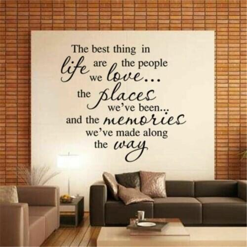 Wallpaper Inspirational Language Life Home Letters Stickers Wallpaper Living Wall Poster Wall Best Decor Decals