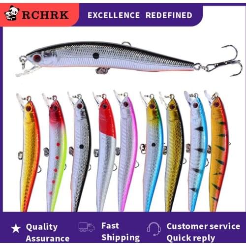 Floating Minnow Fishing Lure 7.5/10/14CM Swim Wobblers Artificial Hard Bait Crankbait For Bass Pike Lues Fishing Gear Universal