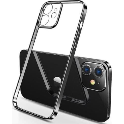 Clear Case For iPhone 12 11 Pro Max Back PC+TPU Shockproof Full Lens Protection Cover For iPhone 12mini Transparent Case
