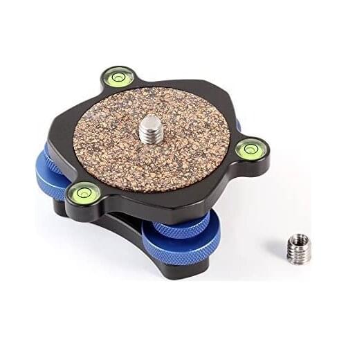 Fotga 1/4 "3/8" Tripod Base Ball 3 Adjustable Water Level Spirit Measured Level Measurement