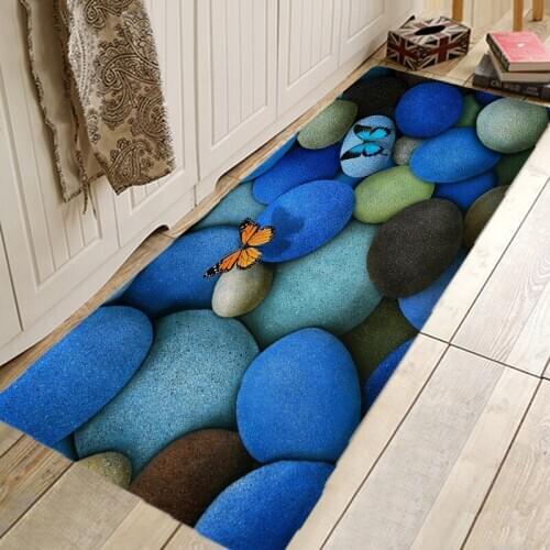 Modern Floor Mat Door Mats Indoor Hallway Rugs Absorbent Floor Rug Bathroom Kitchen Carpets Bedroom Bedside Foot Mat Washable