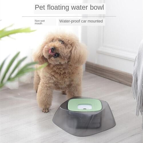 Three Colors Pet Bowl Environmental Dog Cat Removable Buoyancy Bowl Automatic Household Waterer Pet Drinking Bowl Pet Supplies