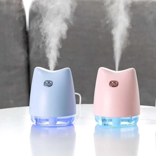 270ml Cute Pig Ultrasonic Humidifier Various Specifications Optional 7 Colors LED Essential Oil Aroma Diffuser 113x93x93mm