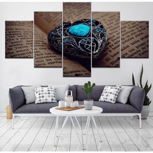 Venetian Color and Florentine Design love 5 Piece HD Wallpapers Art Canvas Print modern Poster Modular art painting Home Decor