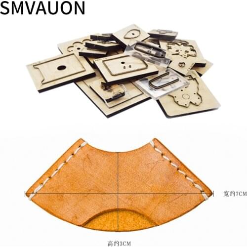 SMVAUON DIY Cute Leather Pouch Wood Dies Bookmark New Steel Die Leather Cutter Die Cut Tool Suitable For Die Cutting Machines