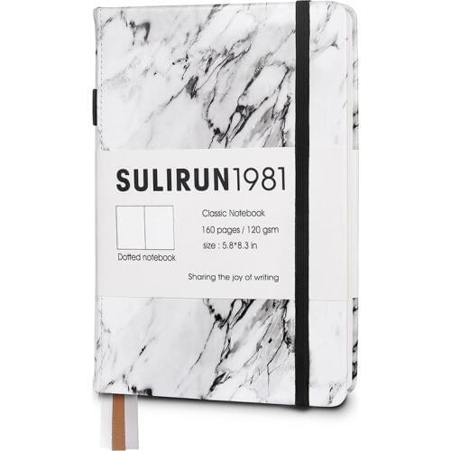 Creative Marble Design Bullet Dotte Journal Notebook 2021 Thicken 120gsm 80sheets Hardcover Ink Proof Dotted Diary Journal