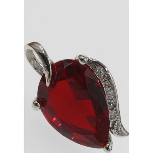 1.2*2.0MM New NEW Fashion Luxury Purple Blue Crystal Necklace Pendants Women Love Heart Design Girl Gift Silver Jewelry #08