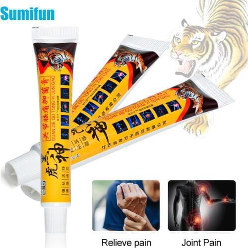 SMF 3Pieces Black Tiger Balm Ointment Analgesic Cream For Rheumatoid Arthritis Joint Back Pain Relief Chinese Medical Plaster