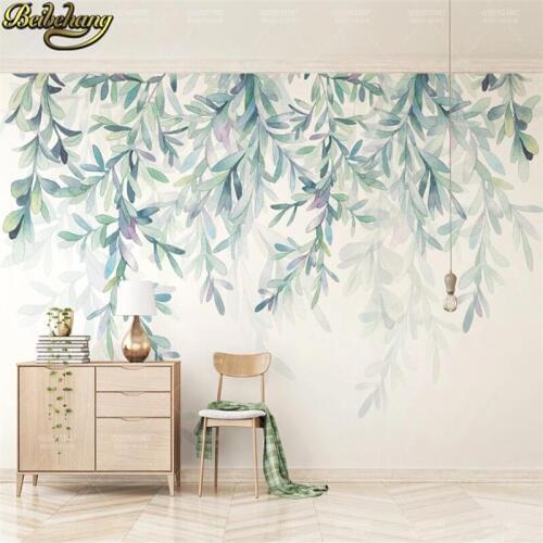 Beibehang Custom 3d wallpaper mural Fresh green leaves landscape wall painting wall papers home decor papel pintado de pared