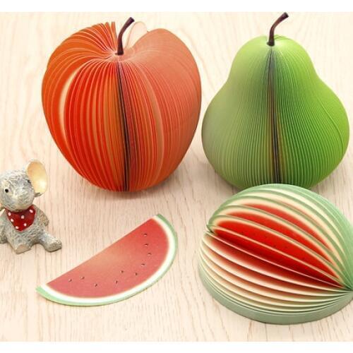5 set Fruit Shaped Scrapbooking Note pad Memo Stationary Notes Cute Pad Scratchpad office decor paper notes memo sheets