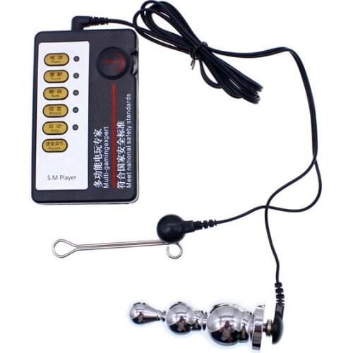 New Sex Themed Electric Shock Electro Shock Anal Plug Electric Shock Nipple Massager sex Products Exotic Accessories