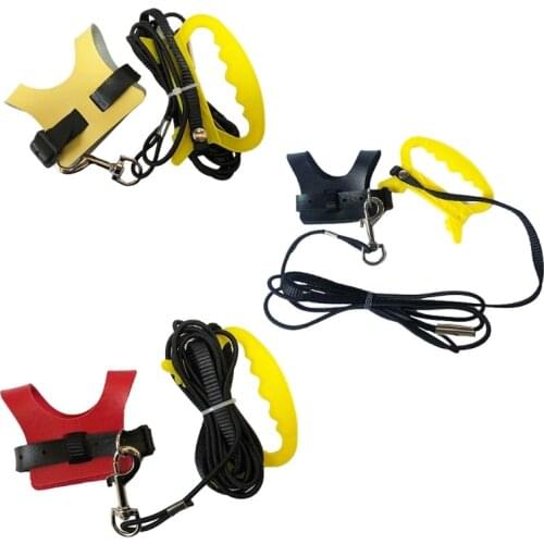 Anti-bite Flying Band Pet Bird Parrot Leather Harness Lead Leash OutdoorTraining Rope Belt 1PC Black/ Red /Yellow
