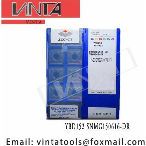 Free shipping high quality 10pcs/lots YBD152 SNMG150616-DR cnc carbide turning inserts
