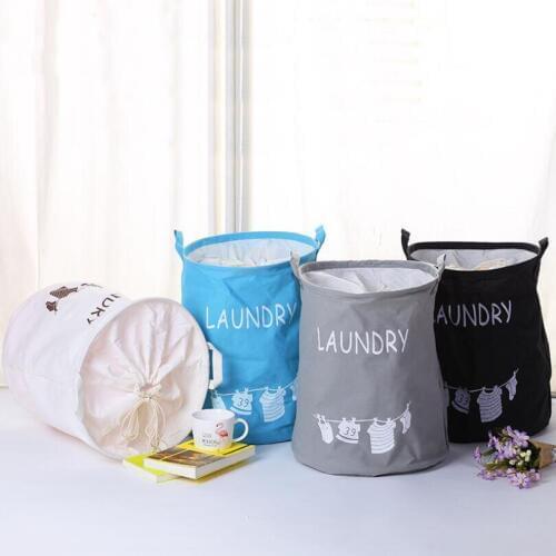 New Large Laundry Hamper fold waterproof of Clothes Storage Baskets Home decoration organizer barrel kids toy Storage bucket